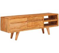 Meuble TV Marron 110 x 30 x 40 cm Bois d'Acacia Massif