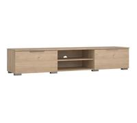 ebuy24 Meuble TV MATCH Beige effet bois mat - 2 tiroirs, une niche - 172,7×39,9×33,1 cm