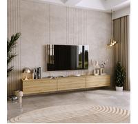 Meuble TV / Meuble de salon - NICOLE - 80 cm - chêne artisan - style moderne