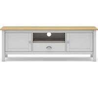 Meuble TV Misti 2P1T1N blanc chêne 158 x 40 x 53cm