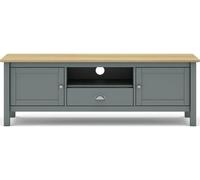 Meuble TV Misti 2P1T1N vert kaki chêne 158 x 40 x 53cm