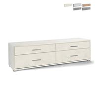 Meuble TV mobile avec commode 4 tiroirs design moderne Mila