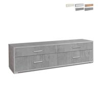 Meuble TV mobile avec commode 4 tiroirs design moderne Mila