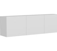 Meuble TV Modern suspendu blanc 150 x 31 x h44 cm