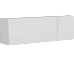 Meuble TV Modern suspendu blanc 150 x 31 x h44 cm