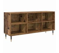 Meuble TV moderne - vidaXL - Bois ancien - 103,5x30x50 cm - Bois d'ingénierie - 6 étagères - Poids maximal 60 kg