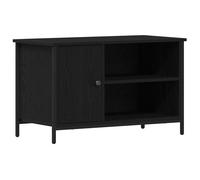 vidaXL Meuble TV Chêne Noir 80 x 40 x 50 cm Bois d'ingénierie, Meuble TV Moderne, Console rectangulaire, Bois, élégant, rangements, Solution Parfaite pour Votre Salon