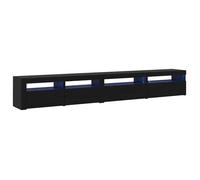 vidaXL Ensemble Meuble TV 3 pc Chêne Noir Bois d'ingénierie