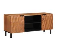 vidaXL Meuble TV avec étagère Finition Acacia Brun 105 x 33,5 x 46 cm