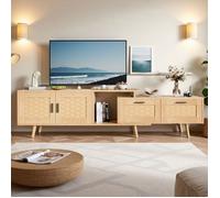 Meuble TV modulable - TANANT - Bois - 2 portes - 2 tiroirs - 169x29.8x44 cm