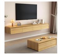 Meuble TV Mural 160/200/240 Cm | Avec Tiroirs Et Support Pour Routeur | Meuble TV En Bois Massif | Meuble TV Suspendu(240CM)