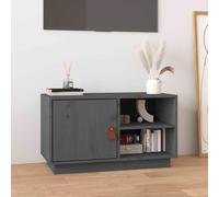 Meuble TV Mural Armoire de Télévision Salon Blanc Bois de Pin Massif vidaXL