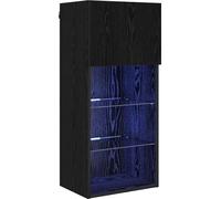 Meuble TV mural Chêne noir 40,5 x 30 x 90 cm Bois d'ingénierie