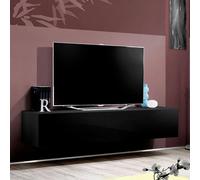 Meuble TV Mural Design Fly A2 160cm Noir