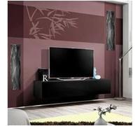 Meuble TV Mural Design Fly A2 160cm Noir