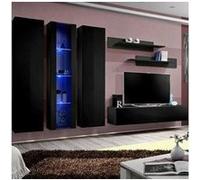 Ensemble Meuble TV Mural Fly C4 310cm Noir