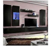 Paris Prix Meuble TV Mural Fly V 320cm Noir