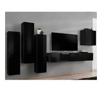 Meuble TV Mural Design Switch II 270cm Noir