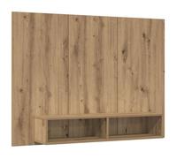 vidaXL Ensemble Meuble TV mural Chêne artisanal 120×23,5×90 cm – Montage mural, 2 étagères