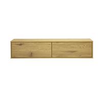 Meuble TV mural finition bois clair chêne L140 cm FLEXO