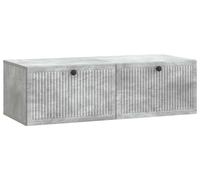 Meuble TV mural Gris béton 98 x 41 x 30 cm Bois d'ingénierie