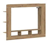Meuble TV mural moderne - vidaXL - 152x22x113 cm - Chêne artisanal - Bois d'ingénierie - 1 étagère - Montage mural