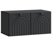 Meuble TV mural Noir 59,5 x 31 x 30 cm Bois d'ingénierie
