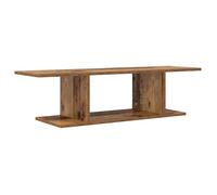 Meuble TV mural rustique - vidaXL - Marron - 103x30x26,5 cm - Bois d'ingénierie - Rectangulaire - Avec étagère