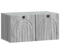 Meuble TV mural Sonoma gris 59,5 x 31 x 30 cm Bois d'ingénierie