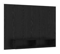 vidaXL Meuble TV mural Chêne Noir 120 x 23,5 x 90 cm Bois d'ingénierie