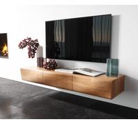 Meuble-TV New Live-Edge 145 cm acacia naturel 3 portes flottantes