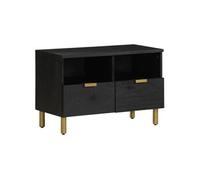 vidaXL Meuble TV noir 70x33x46 cm bois d'ingénierie