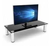 Meuble TV noir écran LCD 100 cm écran augmentation Table d'appoint meuble TV Table lounge noir Melko OLED, Samsung LED