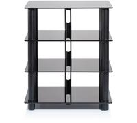 Meuble TV - NorStone - Epur 4 - Noir satin - Support jusqu'à 30 kg