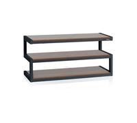 Meuble TV - NorStone - Esse - Noir et Noyer - Support jusqu'à 80 kg - Écrans jusqu'à 46""