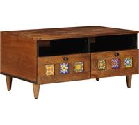 Meuble TV Noyer 70 x 33 x 46 cm Bois de mangue massif