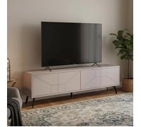 Meuble TV Olgadikiev Dmora, en bois noble beige 180x30x50h cm