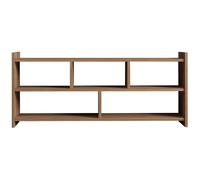 Meuble TV - PERA - Atlantique pin - Panneaux mélaminés - Style moderne - Grande capacité de rangement - 117,5x28x55 cm