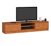 AKORD Meuble TV K-160 | Classique Meuble Télé | Banc TV | Moderne Meuble Television | H33 x L160 x P40 cm, Poids 30 kg | Couleur: Aulne