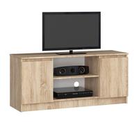 Akord Meuble TV K-120 – H55×L120×P40 cm – Chêne Sonoma – 30 kg
