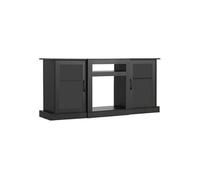 Meuble TV pour Télévision Jusqu'à 165cm Capacité 49,9kg Portes et Etagères Réglables