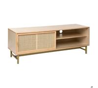Atmosphera Créateur d'Intérieur - Meuble TV Rayo 1 Porte Coulissante - Meuble de Rangement 3 Cases pour Chambre, Salon, Bureau - H50 x L140cm