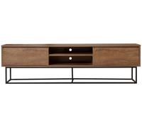 Meuble TV Rodez 180 Noyer, Noir 180 x 50 x 40