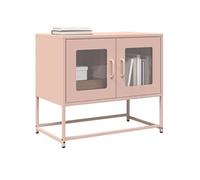 vidaXL Meuble TV Rose 68x39x60,5 cm en acier laminé à froid