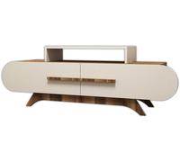 Meuble TV Rose - Noyer, Crème 145 x 49,8 x 36,8