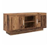 Meuble TV rustique - vidaXL - Bois ancien - 102x35x45 cm - Bois d'ingénierie - 2 portes - 1 étagère