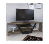 Meuble TV Sares - Chêne Oud, Noir 120 x 36,8 x 35