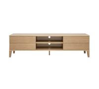 Meuble TV scandinave bois clair chêne 4 tiroirs L180 cm FREDDY