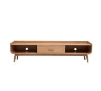 Meuble TV scandinave bois clair frêne L200 cm HALLEN