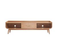 Meuble TV scandinave en bois clair L180 cm HALLEN